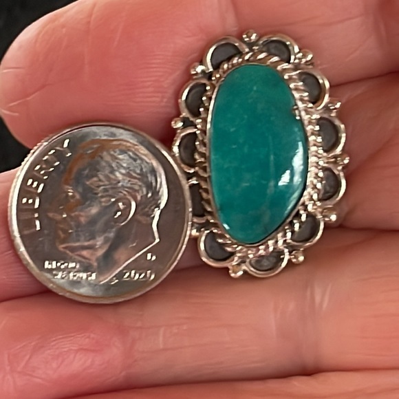 Turquoise & Sterling Earrings - Picture 5 of 5